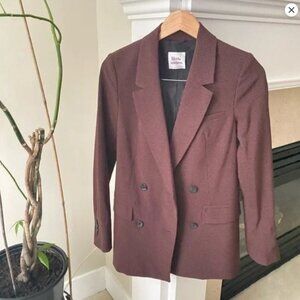LITTLE MOON Burgundy Caluna Blazer